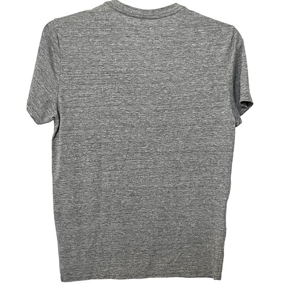 AMERICAN EAGLE V-NECK T-SHIRT, WOMENS, M (ATHLETIC FIT), GREY, A E LEGEND - Picture 4 of 9